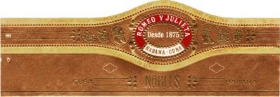 Special Romeo y Julieta Nobles band. Image