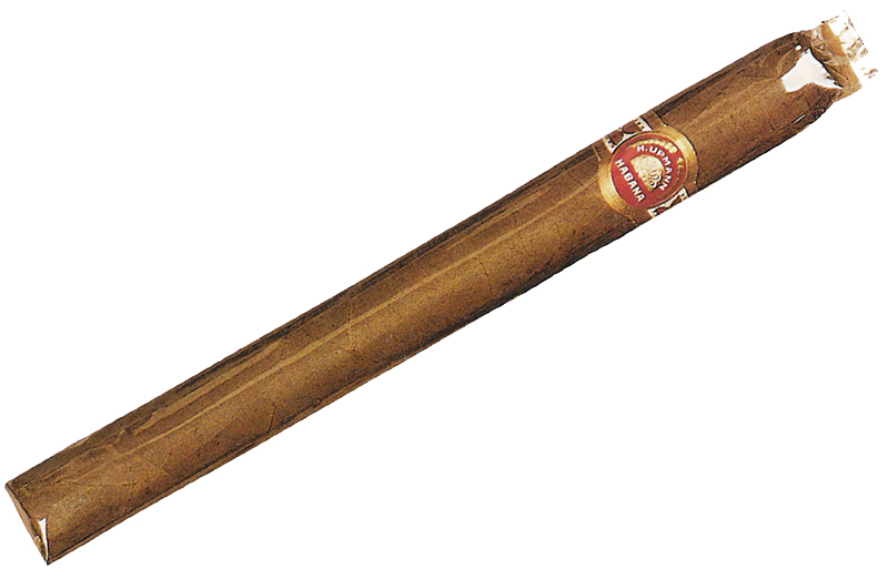 Cellophane-sleeved cigar